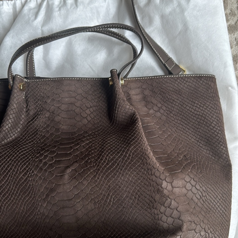 J. McLaughlin Brown Satchel - image 4